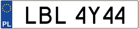 Trailer License Plate